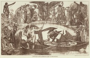 Caricatura para "El Puente de la Vida" de Walter (after) Crane