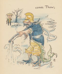 Ilustración de Leyendas para Lionel de Walter Crane (litografía en color)