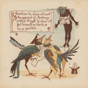 Ilustración para Pothooks and Perseverance de Walter Crane (litografía en color)