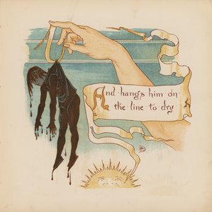 Ilustración para Pothooks and Perseverance de Walter Crane (litografía en color)