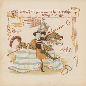 Ilustración para Pothooks and Perseverance de Walter Crane (litografía en color)