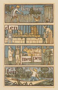 Página de The Golden Primer (litografía en color) de Walter (after) Crane