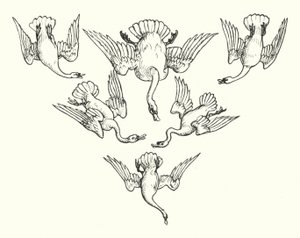 Los seis cisnes de Walter (after) Crane