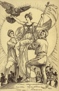 El Triunfo de la Democracia Social de Walter (after) Crane