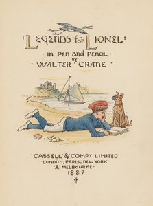Ilustración de la portada de Leyendas para Lionel, de Walter Crane (litografía en color) de Walter (after) Crane