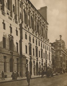 Edificios representativos del Nuevo Londres en Moorgate Street, c. 1935 de Walter Benington