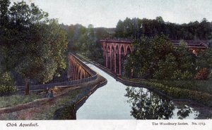 Acueducto de Chirk, Chirk, Wrexham, Gales de Walter Bentley Woodbury
