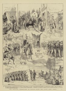 Las maniobras militares en Francia, con el Sexto Cuerpo de Ejército de Walter Charles Horsley
