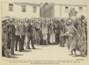 La guerra en Egipto, uno de los asesinos del once de junio siendo llevado a la ejecución de Walter Charles Horsley