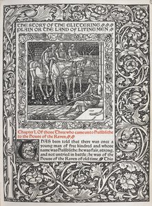 Capítulo I. De aquellos tres que vinieron a Hallblithe a la casa del Cuervo. de Walter Crane