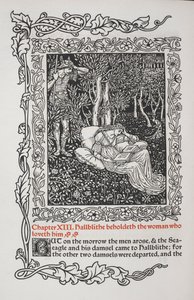 Capítulo XIII. Hallblithe contempla a la mujer que le ama. de Walter Crane