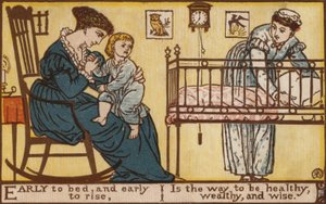 Temprano a la cama y temprano a levantarse de Walter Crane