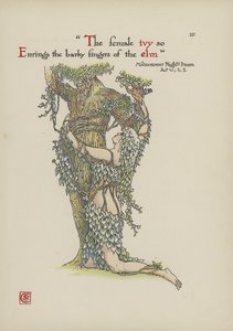 Flores del Jardín de Shakespeare de Walter Crane