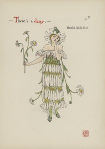 Flores del Jardín de Shakespeare de Walter Crane