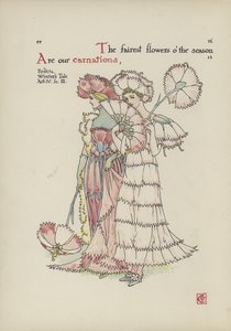 Flores del Jardín de Shakespeare de Walter Crane