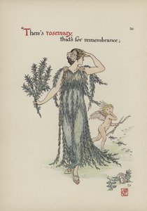 Flores del Jardín de Shakespeare de Walter Crane
