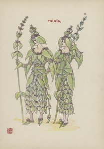 Flores del Jardín de Shakespeare de Walter Crane