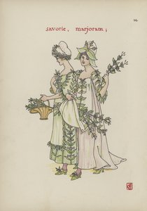 Flores del Jardín de Shakespeare de Walter Crane