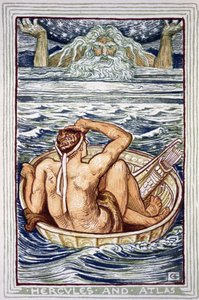 Heracles y Atlas de Walter Crane