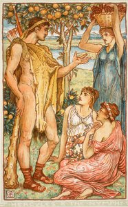 Hércules y las ninfas, ilustración de 