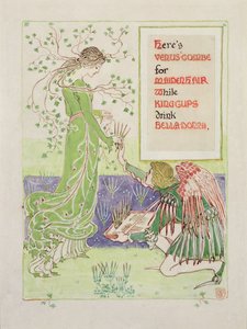 El peine de Venus para el cabello de doncella, 1899 de Walter Crane