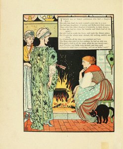 Ilustración para el cuento de hadas Cenicienta