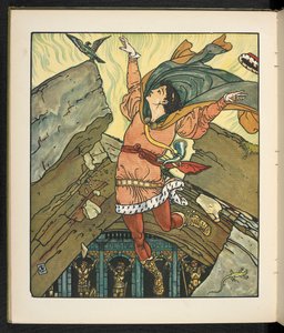 Ilustración para el cuento La princesa Belle étoile. de Walter Crane