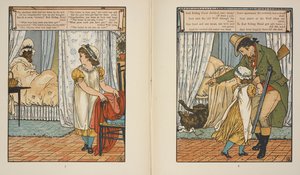 Ilustraciones para "Caperucita Roja". de Walter Crane