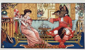 La Bella y la Bestia de Walter Crane