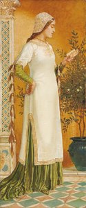 Laura leyendo, 1885 de Walter Crane