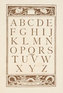 Las letras del alfabeto. La cartilla dorada. de Walter Crane