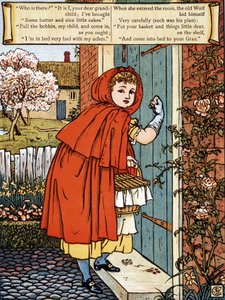 Caperucita Roja, por John Lane, Libros de Imágenes de Walter Crane, Londres y Nueva York, s.f. 20 de diciembre de Walter Crane