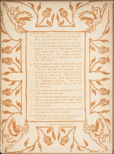 Método de enseñanza de la cartilla dorada. Bordes florales con querubines. de Walter Crane