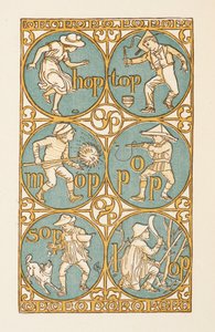 Palabras que riman acabadas en la letra P. La cartilla dorada. de Walter Crane