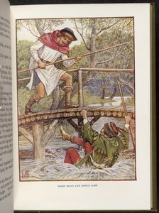 Robin Hood y Little John de Walter Crane