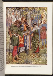 Robin Hood y la doncella Marian de Walter Crane