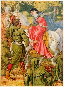 Robin Hood y la dama de Walter Crane