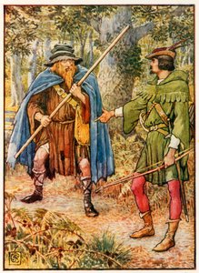 Robin Hood y el mendigo espía de Walter Crane