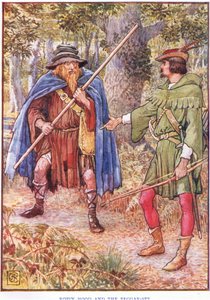 Robin Hood y el mendigo de Walter Crane