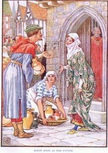 Robin Hood como el alfarero, c.1920 de Walter Crane