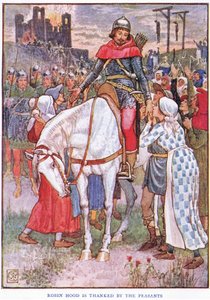 Robin Hood el amigo de los campesinos, c.1920 de Walter Crane
