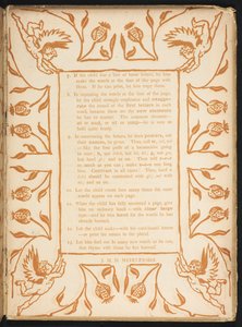 Texto con un orden floral. La cartilla dorada. de Walter Crane