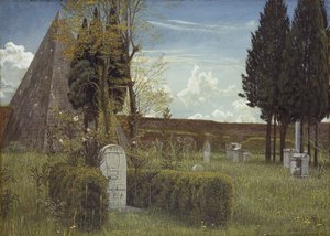 La tumba de Keats, 1873