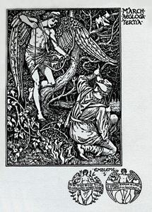 El calendario del pastor - Marzo, 1898, 1923 de Walter Crane