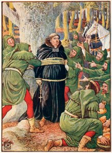 El abad de Saint Maries capturado por Robin Hood de Walter Crane