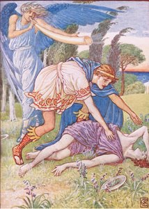 El dios del viento envió una ráfaga desde el sur, ilustración de 