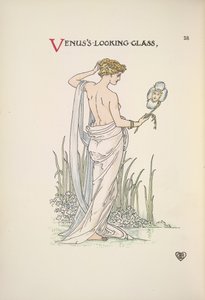 El espejo de Venus. Una mujer admirándose en un espejo de Walter Crane