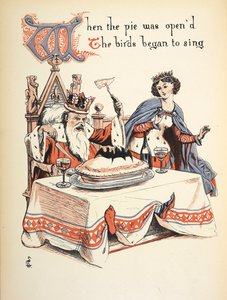Cuando se abrió el pastel, los pájaros empezaron a cantar. de Walter Crane
