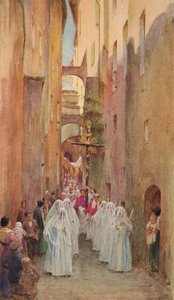Una procesión en San Remo, c1910, 1912 de Walter Frederick Roofe Tyndale