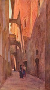 Una calle en Siena, c1900 1913 de Walter Frederick Roofe Tyndale